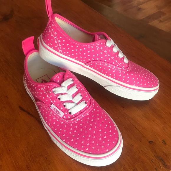 vans pink hearts